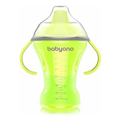 Поильник-непроливайка BabyOno 1457, 260 мл зеленый