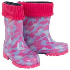 Резиновые сапоги Demar размер 26/27, розовый/голубой