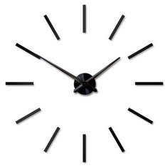 Часы настенные кварцевые 3D Decor Classic Standart 100 см черный