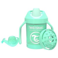 Поильник Twistshake Mini Cup 230 мл. Пастельный зелёный (Pastel Green). Возраст 4+m. Арт. 78269