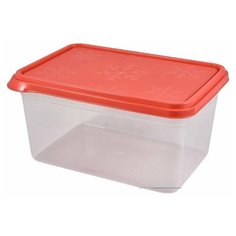Контейнер BERGEN 1,3л коралловый Plast Team