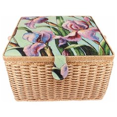 SBJ-002 шкатулка для шв. принадл. 31.5 x 31.5 x 19 см Ирисы Gamma