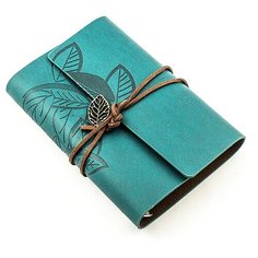 Блокнот Листья Средний син. Эврика