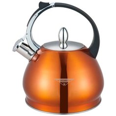 Чайник со свистком "MercuryHaus", MC - 6611 (12) 3.0 л., оранжевый