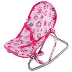 Качели для кукол 8783 Buggy Boom Loona, розовый с разноцветными кружочками