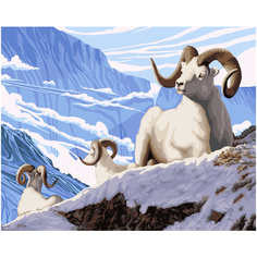 Набор для творчества "Рисование по номерам". H059 Горные обитатели 40*50 Русская Живопись