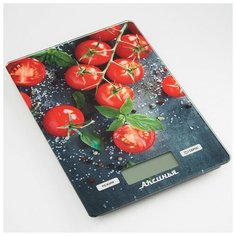 Весы настольные электронные Аксинья "Томаты", артикул КС-6511