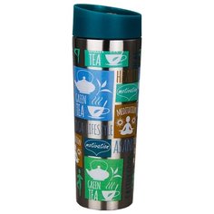 Термокружка Alpenkok с рисунком, 0.4 л синий