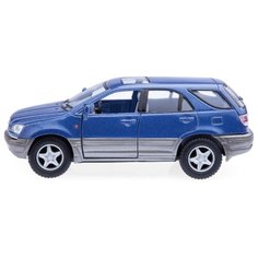 Детская игрушечная коллекционная металическая модель машинки игрушки Kinsmart "Лексус RX300" (металл., инерционная) синий 1:36