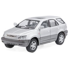 Детская игрушечная коллекционная металическая модель машинки игрушки Kinsmart "Лексус RX300" (металл., инерционная) серый 1:36