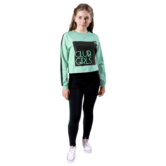 Спортивный костюм Nota Bene размер 158, черный/мятный