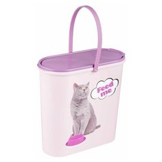 Контейнер для корма ZOO PLAST Феликс М6666 6 л розовый