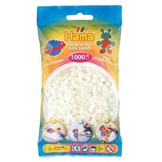 Бусинки "Midi" для термомозаики, 1000 штук, светящиеся в темноте Hama