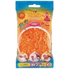 Бусинки для термомозаики "Midi", 1000 штук, цвет: оранжевый, неон Hama