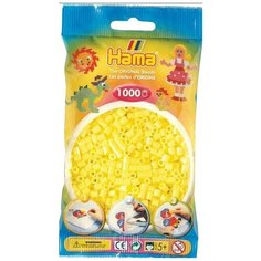 Бусинки для термомозаики "Midi", 1000 штук, цвет: пастельно-желтый Hama