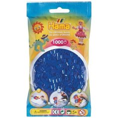 Бусинки для термомозаики "Midi", 1000 штук, цвет: синий, неон Hama