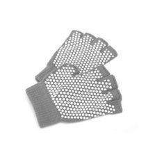 Перчатки противоскользящие для занятий йогой, цвет: серый Bradex