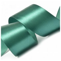 Лента атласная "Ideal", 2", 50 мм (цвет: 3045, изумрудный), 27,4 м