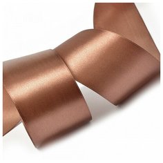Лента атласная "IDEAL", 2", 50 мм (цвет: 3133, коричневый), 27,4 м