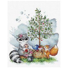 Набор для вышивания крестом Жар-Птица "Летнее чаепитие", 18x22 см, арт. М-420