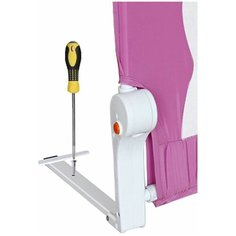 Барьер безопасности для кроватки Baby Safe "Ушки", 150x66 см, светло-пурпурный