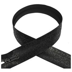 Молния спираль №7-N "Мозаика", водонепроницаемая, 70 см, цвет: F322 черный (50 молний в комплекте) Max Zipper