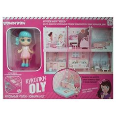 Набор игровой Bondibon "Кукольный уголок" (спальня и куколка Oly), арт. LC3355