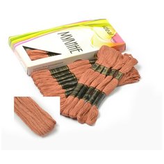 Нитки мулине "Ideal", цвет: 288, арт. ТВ (24 мотка по 8 метров)