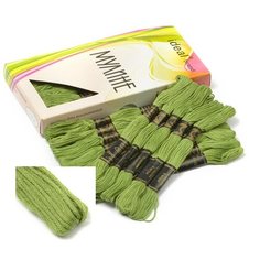 Нитки мулине "Ideal", цвет: 446, арт. ТВ (24 мотка по 8 метров)