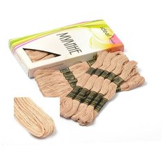 Нитки мулине "Ideal", цвет: 370, арт. ТВ (24 мотка по 8 метров)