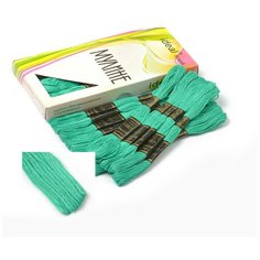 Нитки мулине "Ideal", цвет: 424, арт. ТВ (24 мотка по 8 метров)