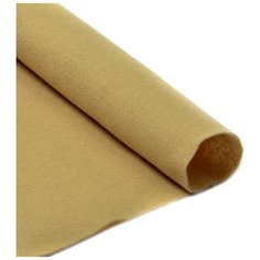 Фетр в рулоне жесткий "Ideal", 1 мм, 100 см x 1 метр, цвет: 641 светло-бежевый, арт. FLT-H2