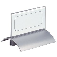 Настольная подставка из акрила, алюминиевое основание, прозрачная, 1 штука Durable