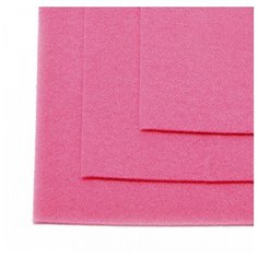 Фетр листовой мягкий "IDEAL", 1 мм, 20х30 см (цвет: 614, розовый), 10 листов