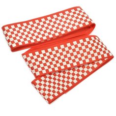 Лента репсовая с рисунком, цвет: красный, 38 мм x 10 м Ideal