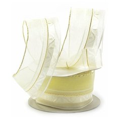 Лента декоративная "Ideal", 40 мм, цвет: бежевый (арт. TBY.ЛДК.QC-04.2), 9,14 м