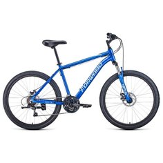Велосипед FORWARD HARDI 26 2.1 disc (26" 21 ск. рост 18") 2020-2021, синий/бежевый, RBKW1M66Q015