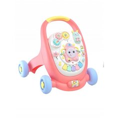 Каталка-ходунки everflo Little star (HS0418173) розовый/белый