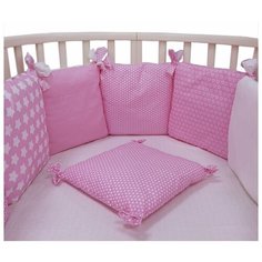 Топотушки Борт в кроватку 12 месяцев розовый