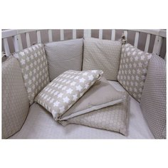 Топотушки Борт в кроватку 12 месяцев серый