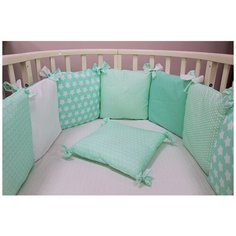 Топотушки Борт в кроватку 12 месяцев бирюзовый