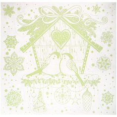 Оконное украшение Magic Time Скворечник, с раскраской, 80039, белый, 30 х 29 см