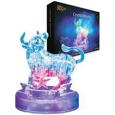Головоломка 3D "Новые кристальные пазлы" - "Зодиак Телец", серия "Вундеркинд", светящаяся Город Игр