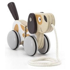 Каталка на веревке "Щенок" в коробке 44043 Viga