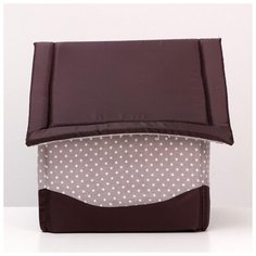 Домик для животных ЗООНИК "Звездочки", 34*32*37 см, коричневый