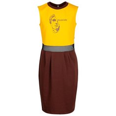 Платье Nota Bene размер 158, желтый/коричневый