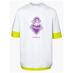 Футболка Nota Bene, размер 170, белый/салатовый