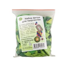 Gamma Набор фетра для творчества 200 г зелeный