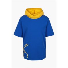 Футболка Nota Bene, размер 122, джинс/шафрановый