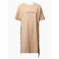 Платье Nota Bene размер 134, бежевый